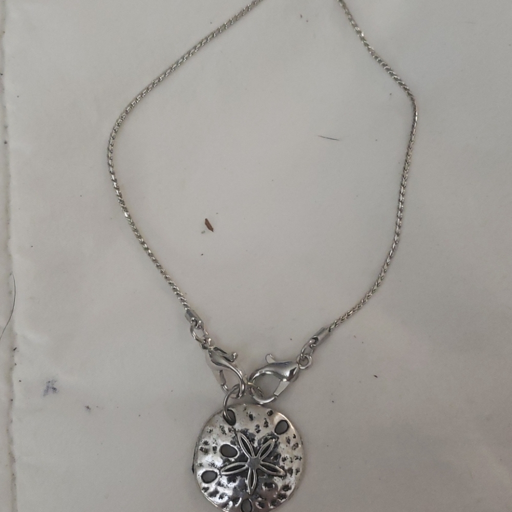 Sandollar adjustable silver bracelet